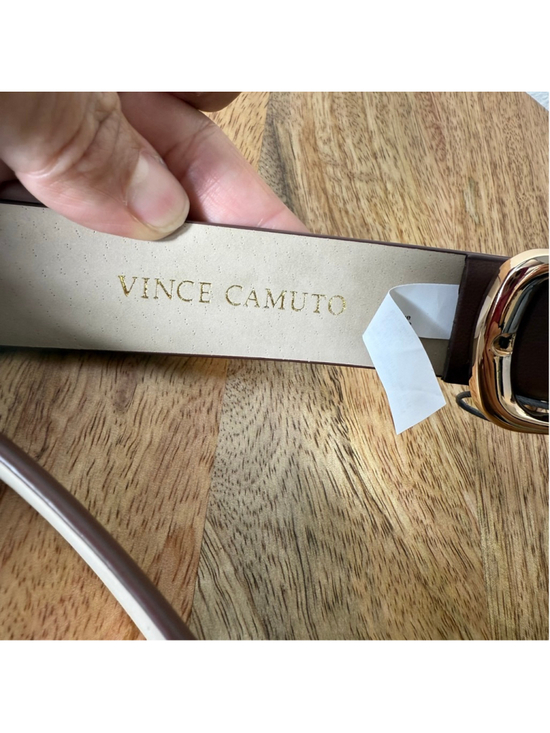 Women\'s Vince Camuto Brown Faux Leather Metal Belt main image 9